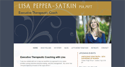 Desktop Screenshot of lisapeppersatkin.com